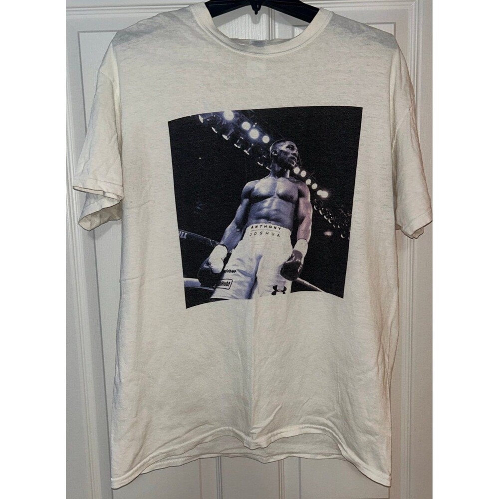 Anthony Joshua Boxing Champ White T-shirt L